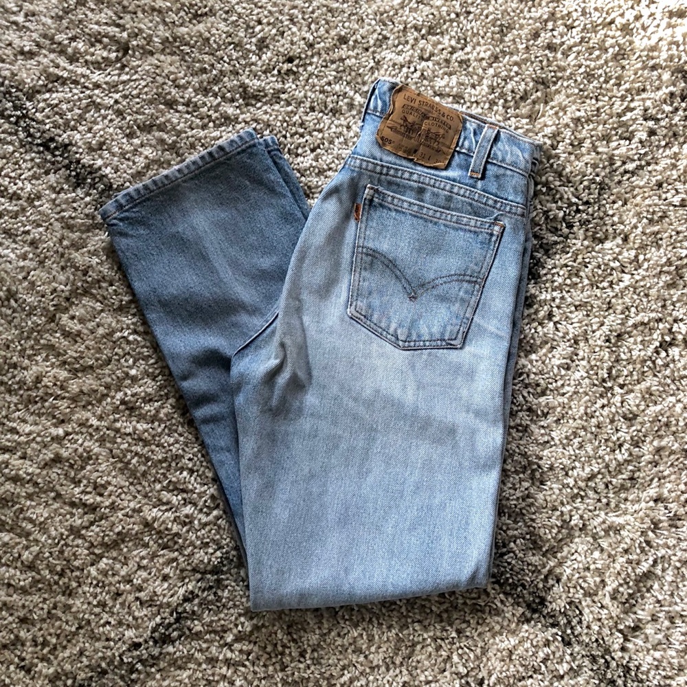 Orange Tab Levi’s 505’s